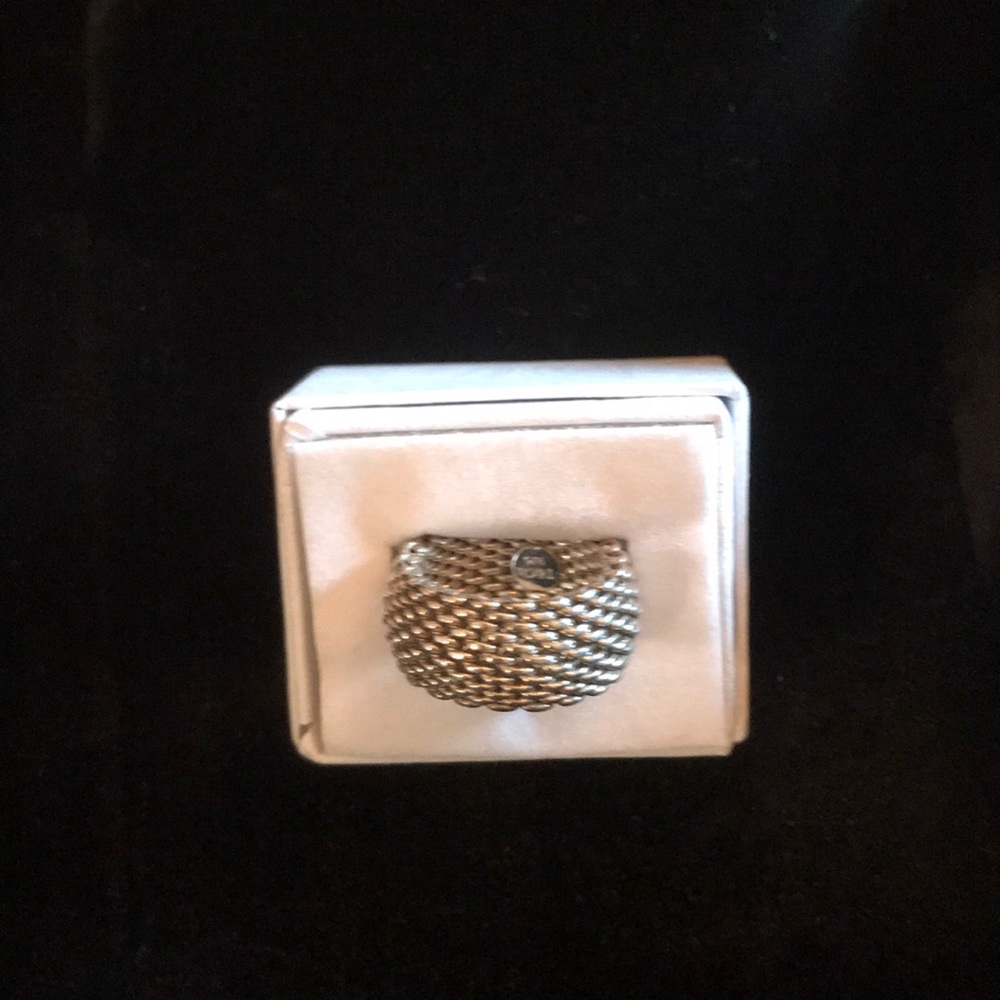 Tiffany Somerset mesh ring.